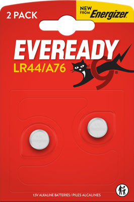 E304439800 Energizer Eveready A76/LR44 Alk BP2