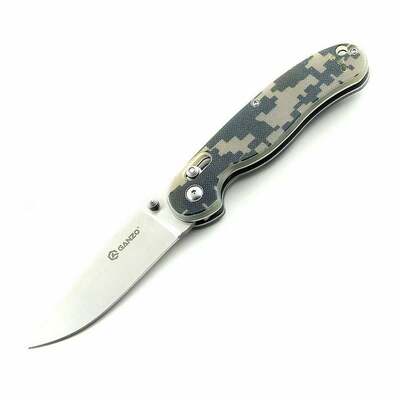 Ganzo Knife G727M-CA sokoldalú zsebkés 8,9 cm, terepszínű, G10