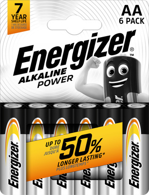 Energizer Alkaline Power AA alkalické baterie 6ks E303319400