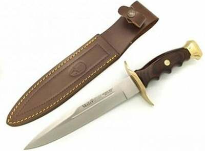 BW-19 Muela 190mm blade, coral pakkawood and brass guard and cap