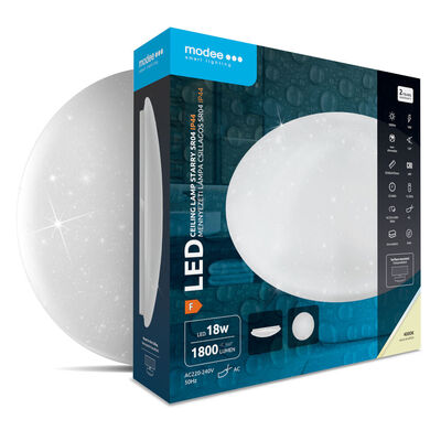 Modee Star effect LED kulaté stropní svítidlo 18W 1800lm neutrální bílá (ML-CL4000K18W-IP-SR04)