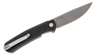 S21042-1 Sencut Scitus fekete G10 fogantyú szürke kőmosott D2 pengebetét zár