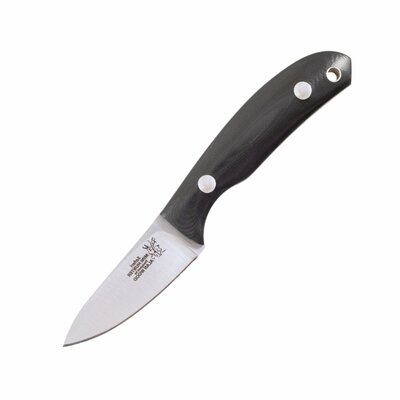 Casstrom CASS-11620 Safari Mini Hunter lovecký nôž 6,5 cm, Satin, čierna, G10, puzdro Kydex