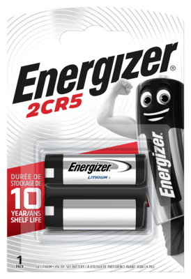 Energizer Lithium Photo 2CR5 6V lítiové batérie 2ks 7638900057003