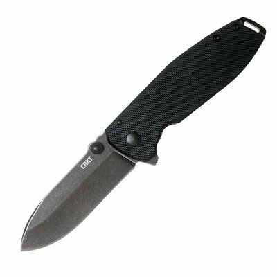 CRKT CR-2495K Squid™ XM fekete zsebkés 7,5 cm, fekete Stonewash, fekete, G10