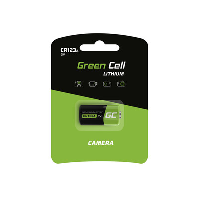 XCR02 Green Cell lítium akkumulátor CR123A 3V 1400mAh