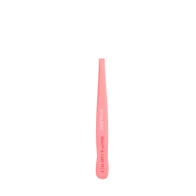 Staleks TBC-11/1 BEAUTY & CARE 11 široká rovná pinzeta na obočie, ružová