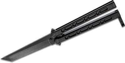 Cold Steel 92EAB FGX Balisong Tanto motýlikový vreckový nôž 12,7 cm, celočierny, Griv-Ex