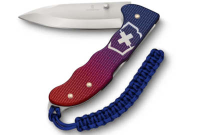 Victorinox 0.9415.D221 Evoke Alox Blue/Red zsebkés, 5 funkciós, kék-piros, paracord