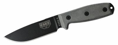 ESEE-4P Plain Edge Coyote Brown všestranný nůž 11,4cm, šedá, G10, pouzdro