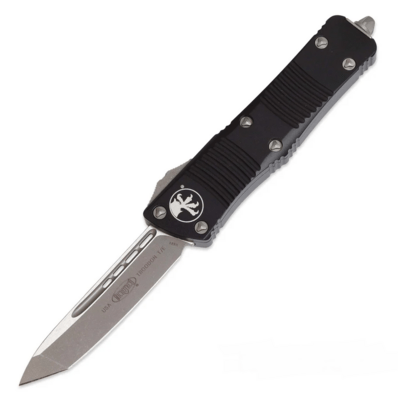 Microtech 140-10AP TROODON Apocalyptic Tanto automatický nůž 7,7 cm, černá, hliník