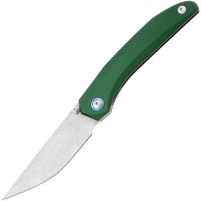 MKM MK DT-AG DETONARIO vreckový nôž 7,7 cm, Stonewash, zelená, hliník