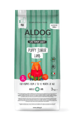 Aldog 2D-LJ3S Puppy-Junior Lamb Mini granule pre šteniatka, malé plemená, jahňacie, 3kg