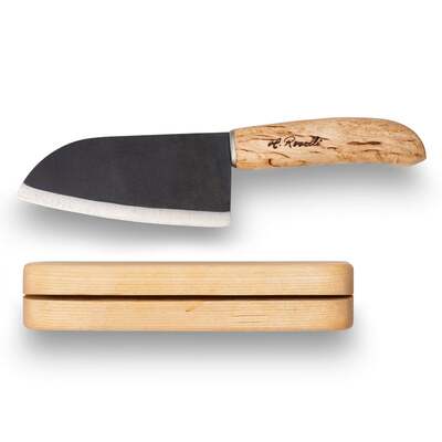 ROSELLI R700 Small Chef Knife malý kuchyňský nůž 13,5 cm, dřevo břízy, držák