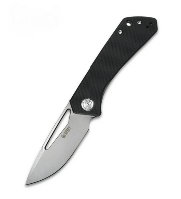 Kubey KU331A Thalia Fekete zsebkés 8,3 cm, fekete, G10, csat