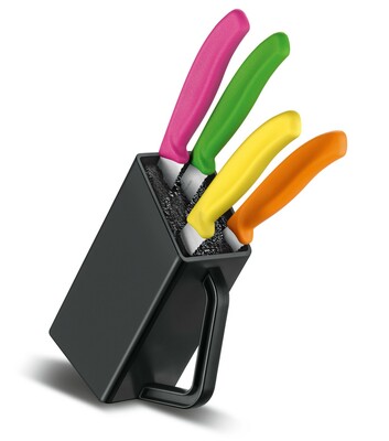 Victorinox 6.7126.4 Swiss Classic 4-dielna súprava kuchynských nožov 12 cm, farebná