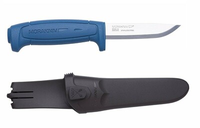 Morakniv 12241 Basic 546 (S) munkakés 9,1 cm, kék, műanyag/gumi, műanyag ház