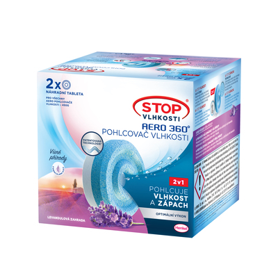 Ceresit STOP VLHKOSTI AERO 360° 2x450g náhradní tablety levandule