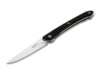 Böker Plus 01BO244 Urban SPILLO vreckový nôž 8 cm, čierna, G10