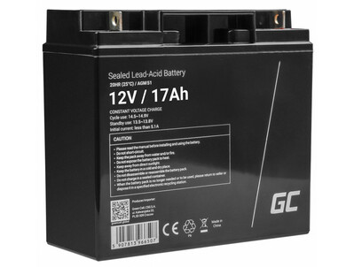 Green Cell AGM51 AGM bezúdržbová baterie Lead Acid 12V 17Ah