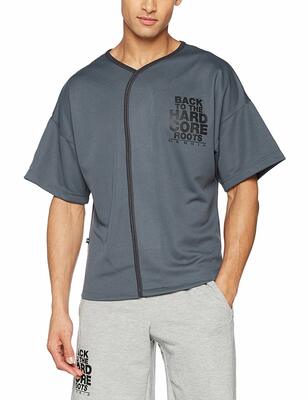 305 Nebbia Šedé pánské tričko HARDCORE Shirt 305 Grey, velikost L