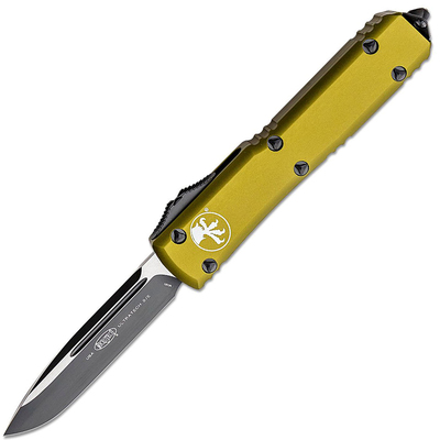 Microtech 121-1OD Ultratech Black Green Standard automata kés 8,8 cm, fekete, zöld, alumínium