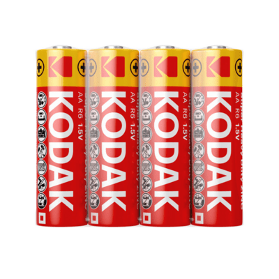 Kodak Heavy Duty Zinc tužková batéria R6 AA4-Shrink
