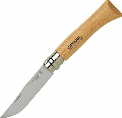 001255 OPINEL OPINEL VRI N ° 10 Inox - kapesní nůž 10 cm, rukojeť bukové dřevo, blistr