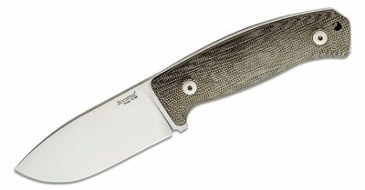 LionSteel M2M CVG outdoorový nôž 9 cm, zelená, Micarta, kožené puzdro