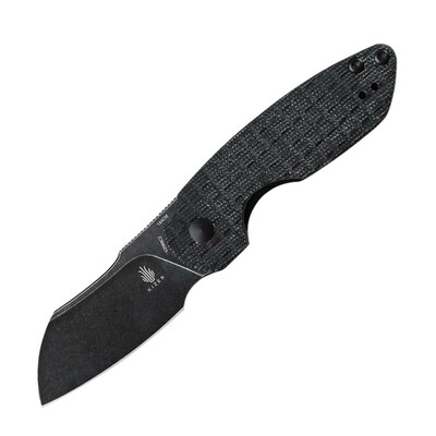 Kizer V2569C2 OCTOBER Mini Black vreckový nôž 6,5 cm,  Black Stonewash, čierna, Micarta