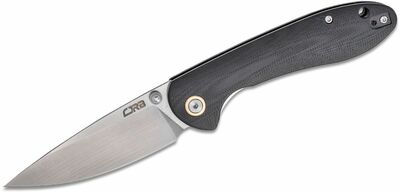 CJRB J1912-BKC Feldspar vreckový nôž 9 cm, Stonewash, čierna, G10 (CNC textúra)