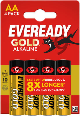 Energizer Eveready Gold AA FSB4 