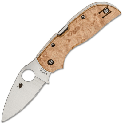 Spyderco C152WDP Chapparal Birdseye Maple kapesní nůž 7,1 cm, Satin, javorové dřevo