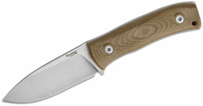 LionSteel M4 CVG kültéri kés 9,5 cm, zöld, Micarta, bőrtok