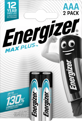 Energizer Max Plus AAA alkalické batérie 2ks E303320500