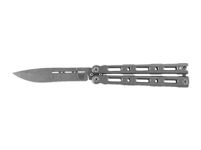 Benchmade 85 BILLET pillangókés - balisong 11,2 cm, titán, nylon hüvely