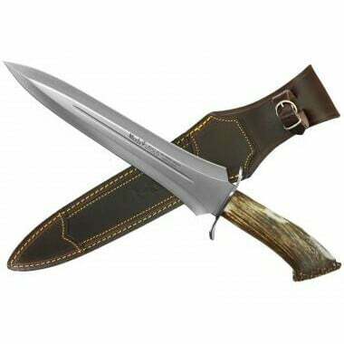 URSUS-25S Muela 280mm blade, crown stag handle and stainless steel guard