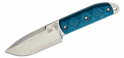 KA-BAR KB-5102 SNODY BIG BOSS vnější nůž 11,4cm, modrá, Zytel, paracord, kožené pouzdro, +rukojeti