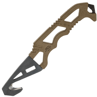 Gerber 30-000590 Crisis Hook Knife TAN499 mentőkés 7,3 cm, fekete, barna Tan, gumi, tok