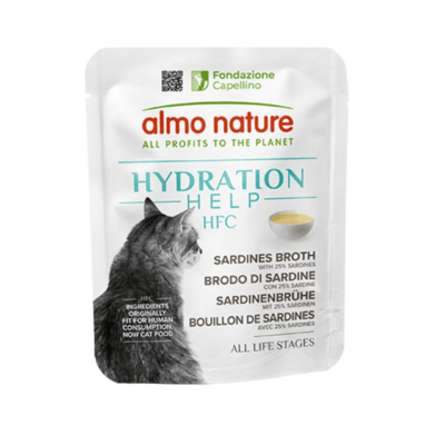 Almo Nature HFC macska hidratáló eledel macskáknak - szardínia leves 50g