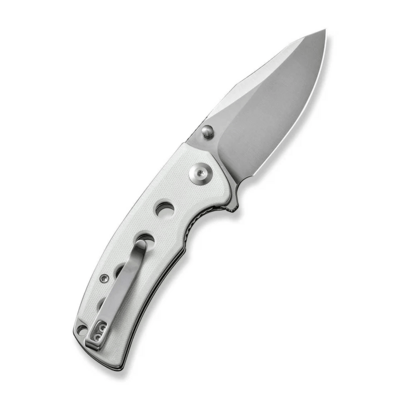 S23068-2 Sencut Excalis White G10 Handle Satin Finished 9Cr18MoV Blade Liner Lock