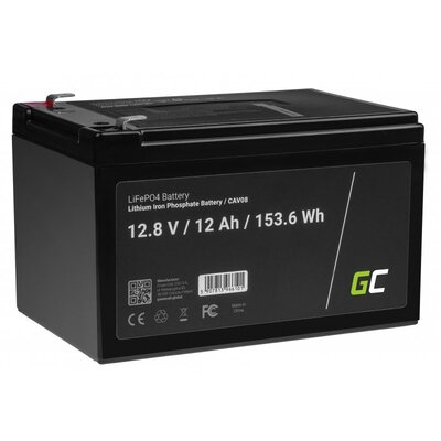 Green Cell CAV08 LiFePO4 baterie 12V 12.8V 12Ah 