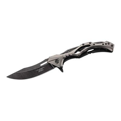 Herbertz 592912 jednoruční kapesní nůž 8cm, skeleton provedení, nerezová ocel, hliník, Blackwash