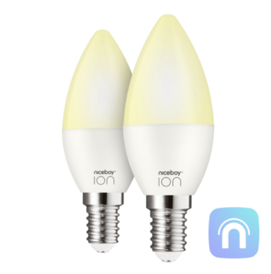 Niceboy Smart žiarovka ION AMBIENT E14 5,5W biela stmievateľná 2ks