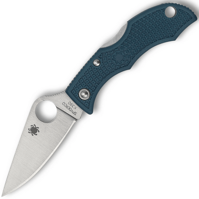 Spyderco LFP3K390 Ladybug 3 Blue vreckový nôž 5 cm, Satin, modrá, FRN