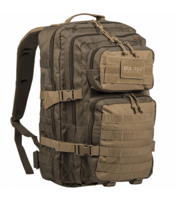 Mil-Tec 14002302 US ASSAULT PACK RANGER Large veľký batoh 36l, hnedá coyote, olivovo-zelená