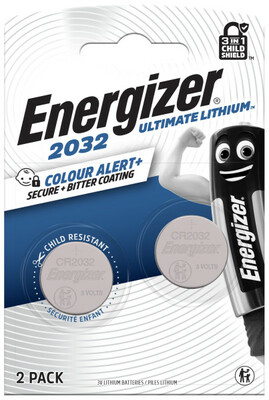 Energizer Ultimate Lithium knoflíková baterie CR2032 2ks, technologie Color Alert E304206200 