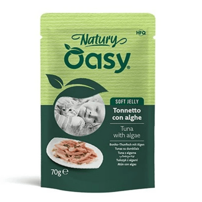 OAWNJCB007017A Oasy Natury Soft Jelly Tuna with algae (pouch) 70g 
