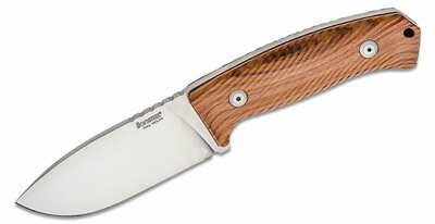 LionSteel M3 ST lovecký nôž 10,5 cm, drevo Santos, kožené puzdro