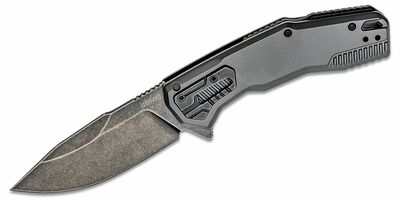 Kershaw K-2061 CANNONBALL vreckový nôž s asistenciou 8,9 cm, Blackwash, šedá, oceľ